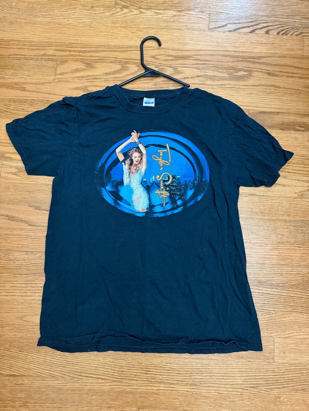 Taylor Swift Speak Now World Tour 2011 Concert T-Shirt Black Gildan Size L